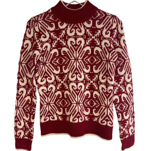 Vintage Brooks Brothers Fair Isle Christmas Holiday 100% Wool Sweater